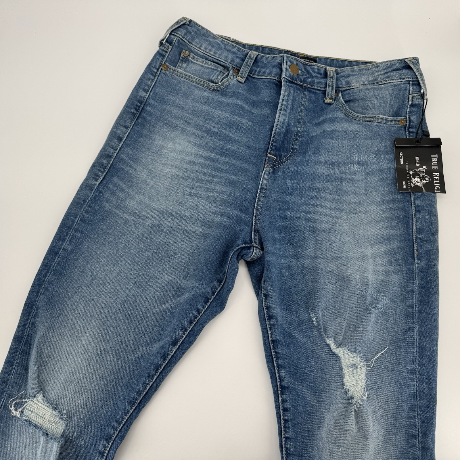 True Religion Jeans Womens 30 Blue Jennie Curvy High Rise Super Skinny NWT