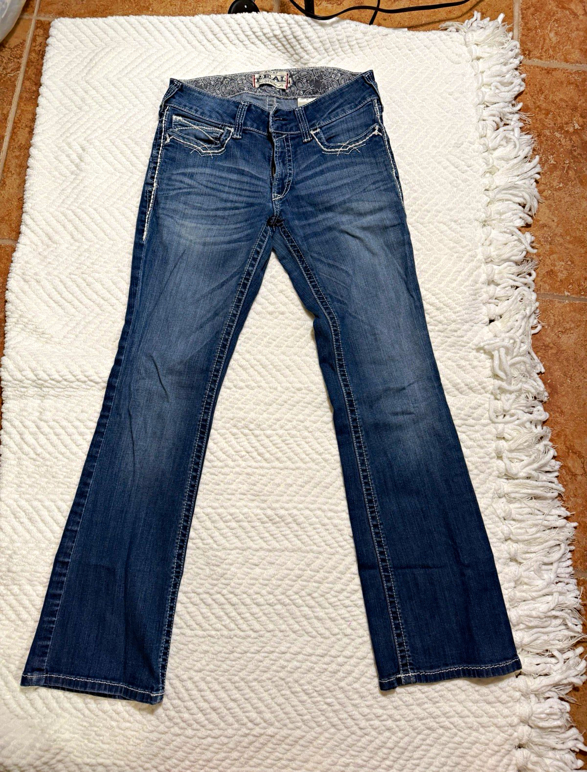 Ariat Women’s Bootcut Jeans Blue Stretch 5-Pocket Mid Rise Size:30R