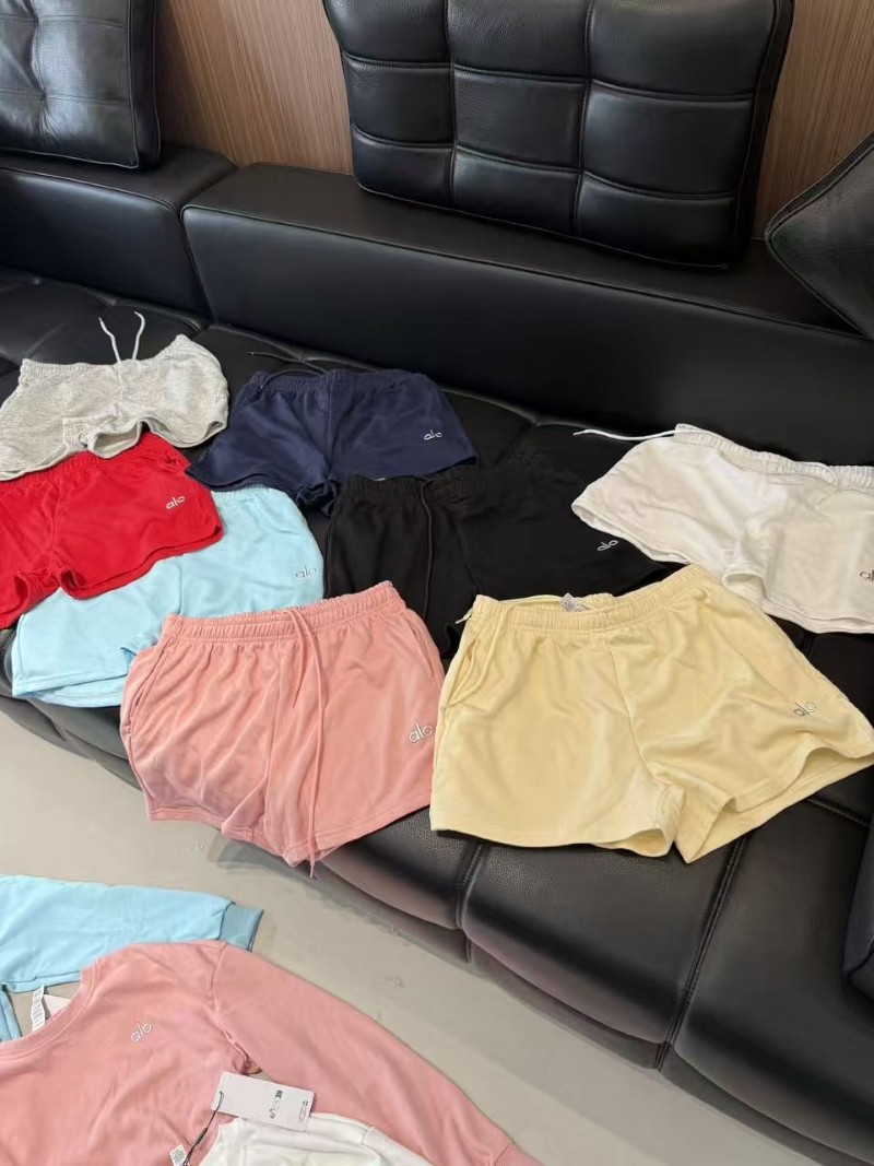 AIo Yoga Set Cropped Accolade Crew Neck Pullover+Shorts Suit Casual Women’s Set