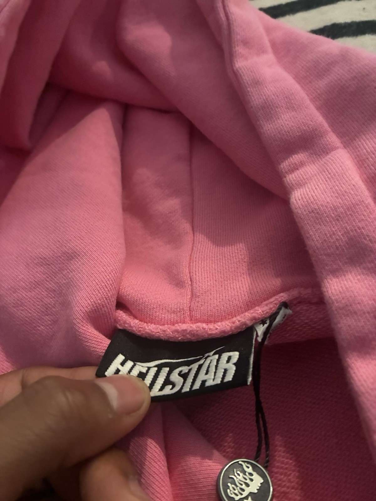 Hellstar Hoodie All Pink Size Small 85 1of1