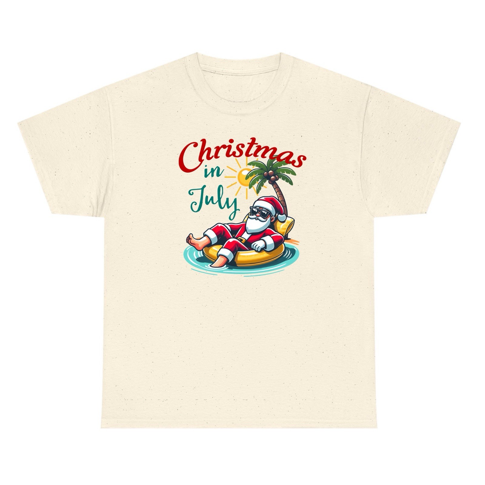Christmas In July Beach Santa Unisex S,M,L,XL,2X,3X