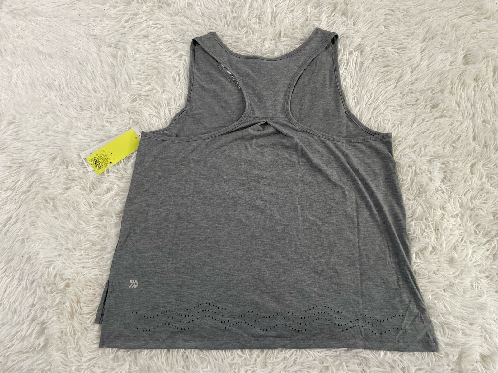 NEW All In Motion Activewear Athleisure Workout Gym Racerback Tank Top Gray XL