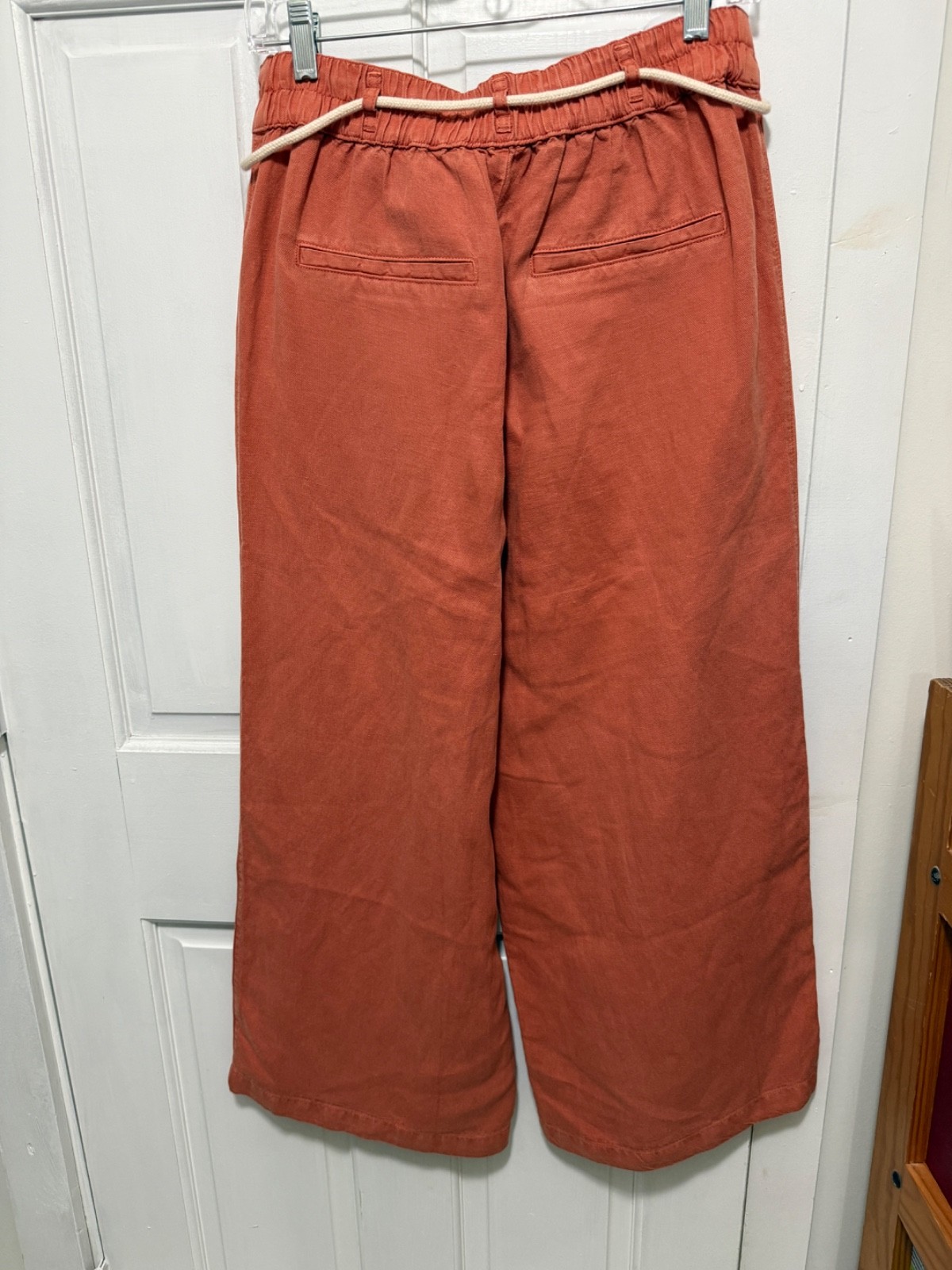 C&C California Wide Leg Linen Blend Drawstring Belt Waist 29 Inseam 31 inches