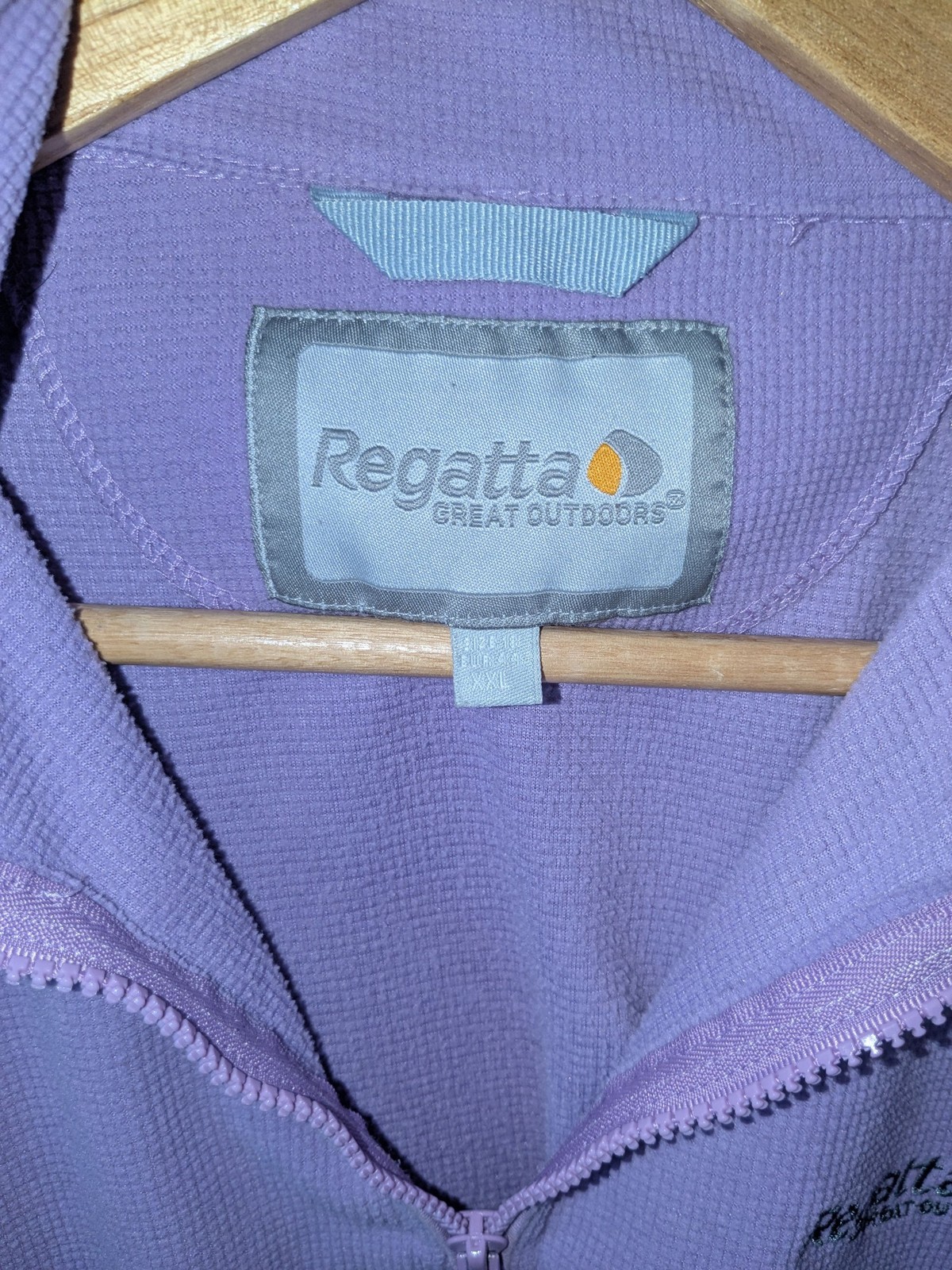 Regatta Purple Half-Zip Fleece Sweatshirt UK XXL