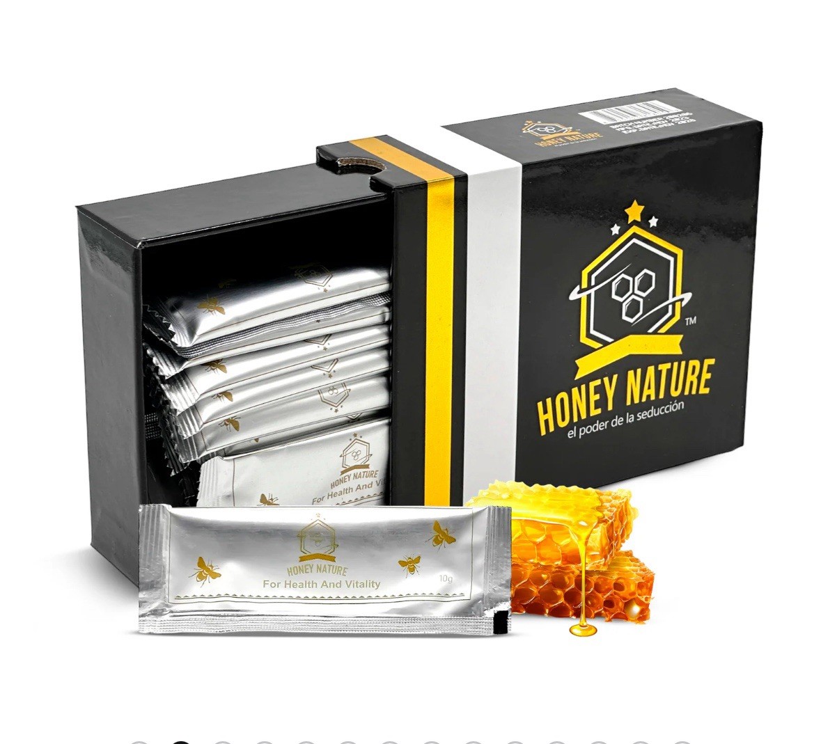 Honeylove, Honey Nature, Honey Love 12 sachets 20 gramos