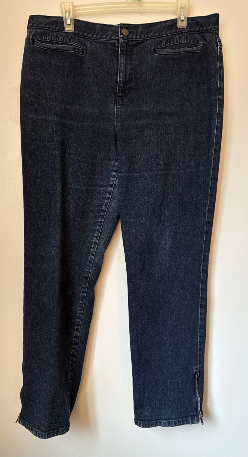 Ralph Lauren Jeans Co Women’s Denim Button Logo 2-Pocket Mom Jeans Size 14