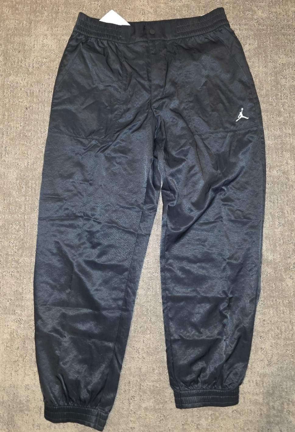 Nike Jordan Jumpman Woven Jogger Pants Black Standard Fit Womens Large