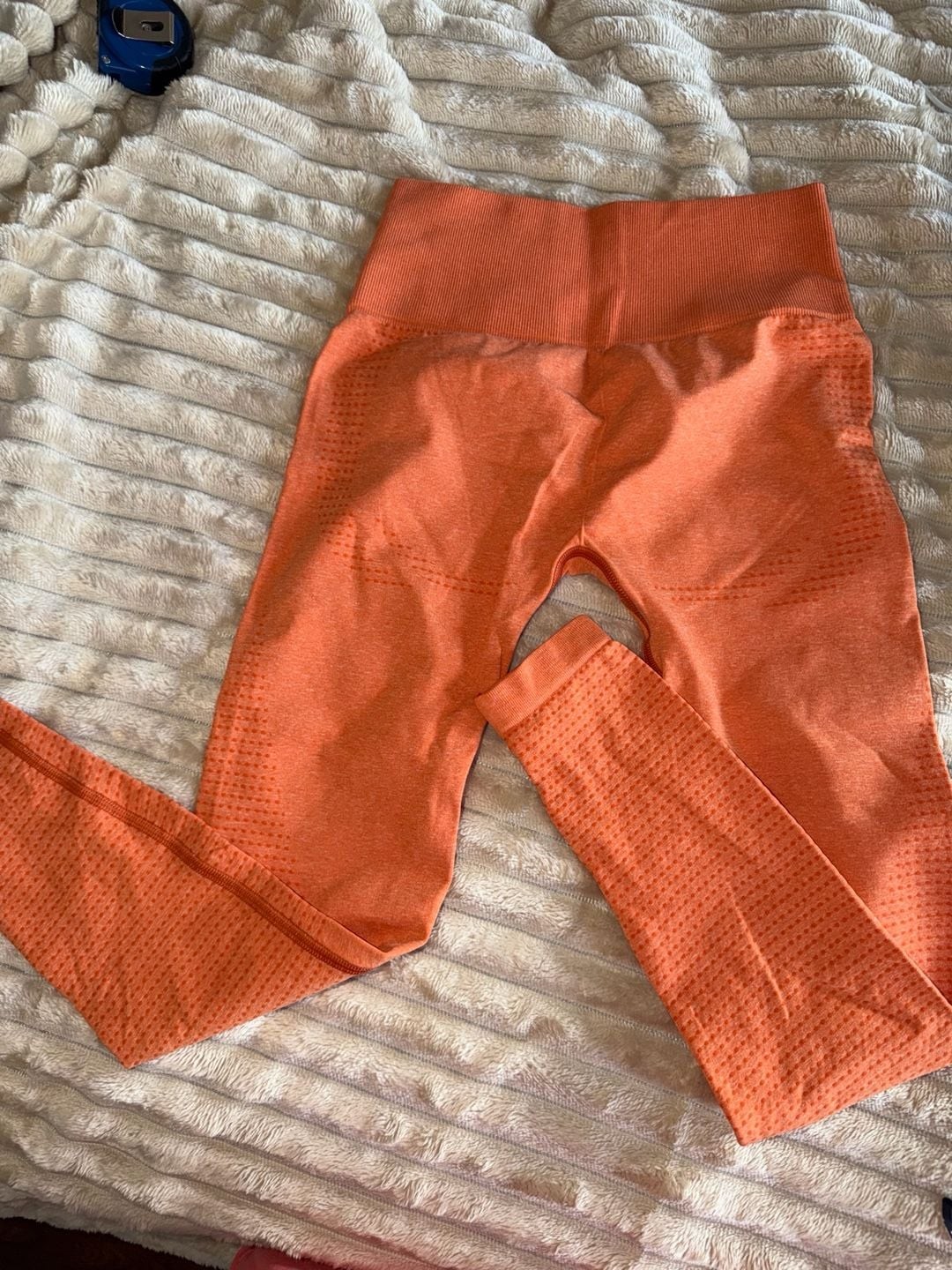 Gymshark Vital Seamless 2.0 High-Waisted Leggings in Apricot Orange Marl