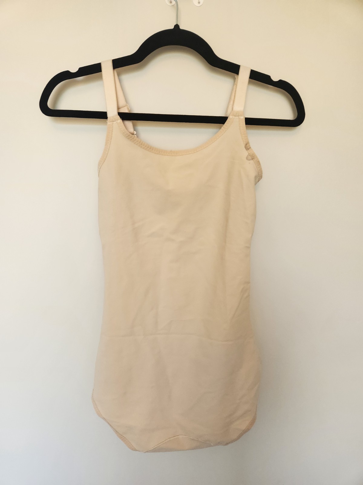 Shapewear Compression Garment Bodysuit L Large Nylon Tan Nude Tummy Tuck Women