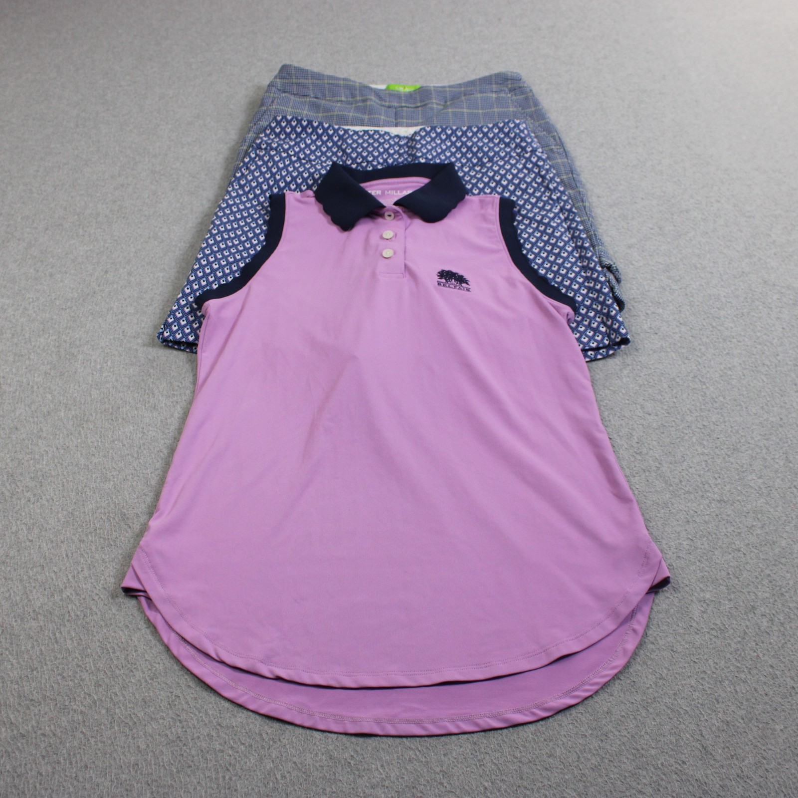 Peter Millar Swing Control Golf Shorts Set Women Small Colorful Moisture Wicking