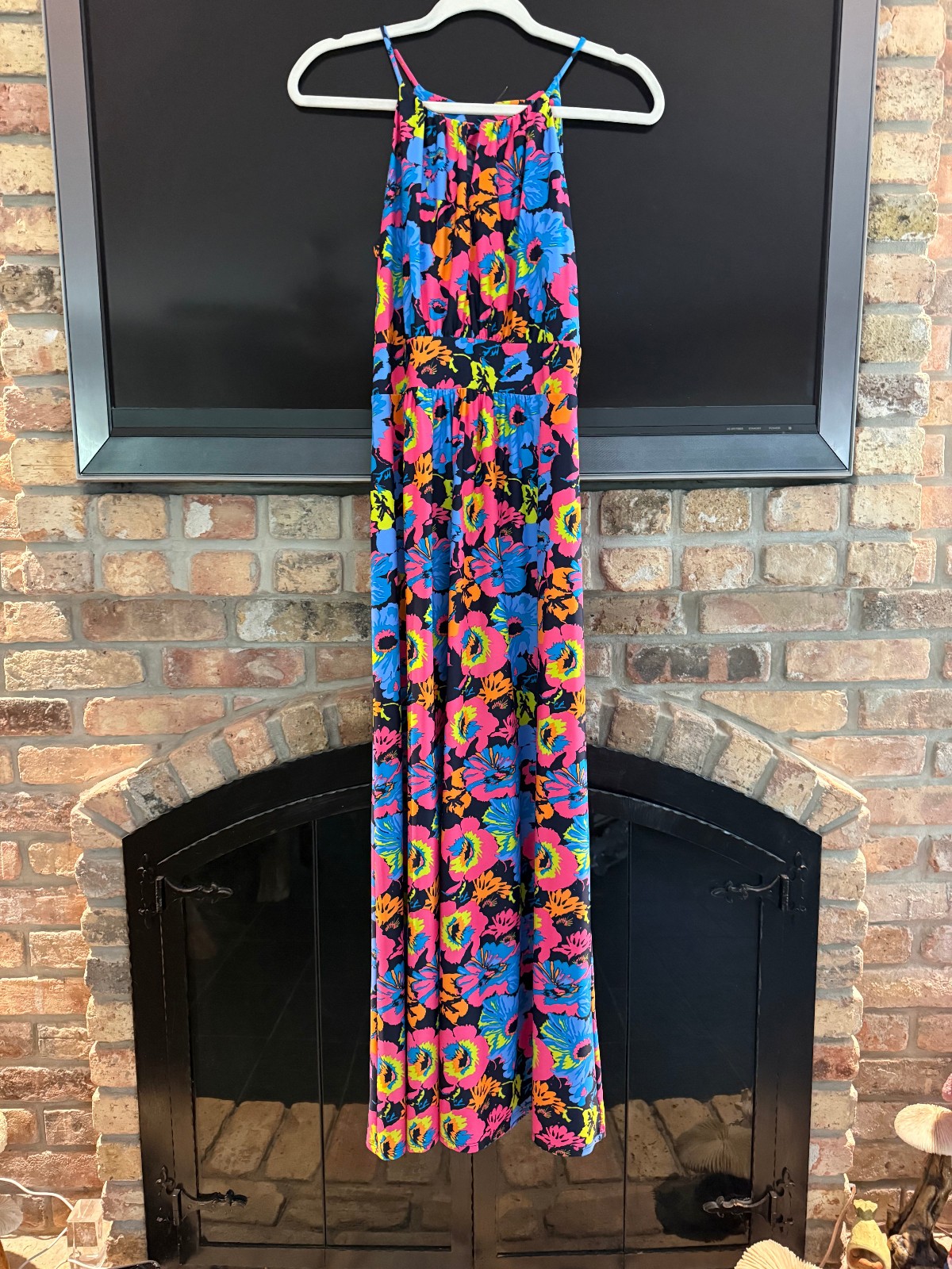 Jude Connally Colorful Maxi Dress Medium