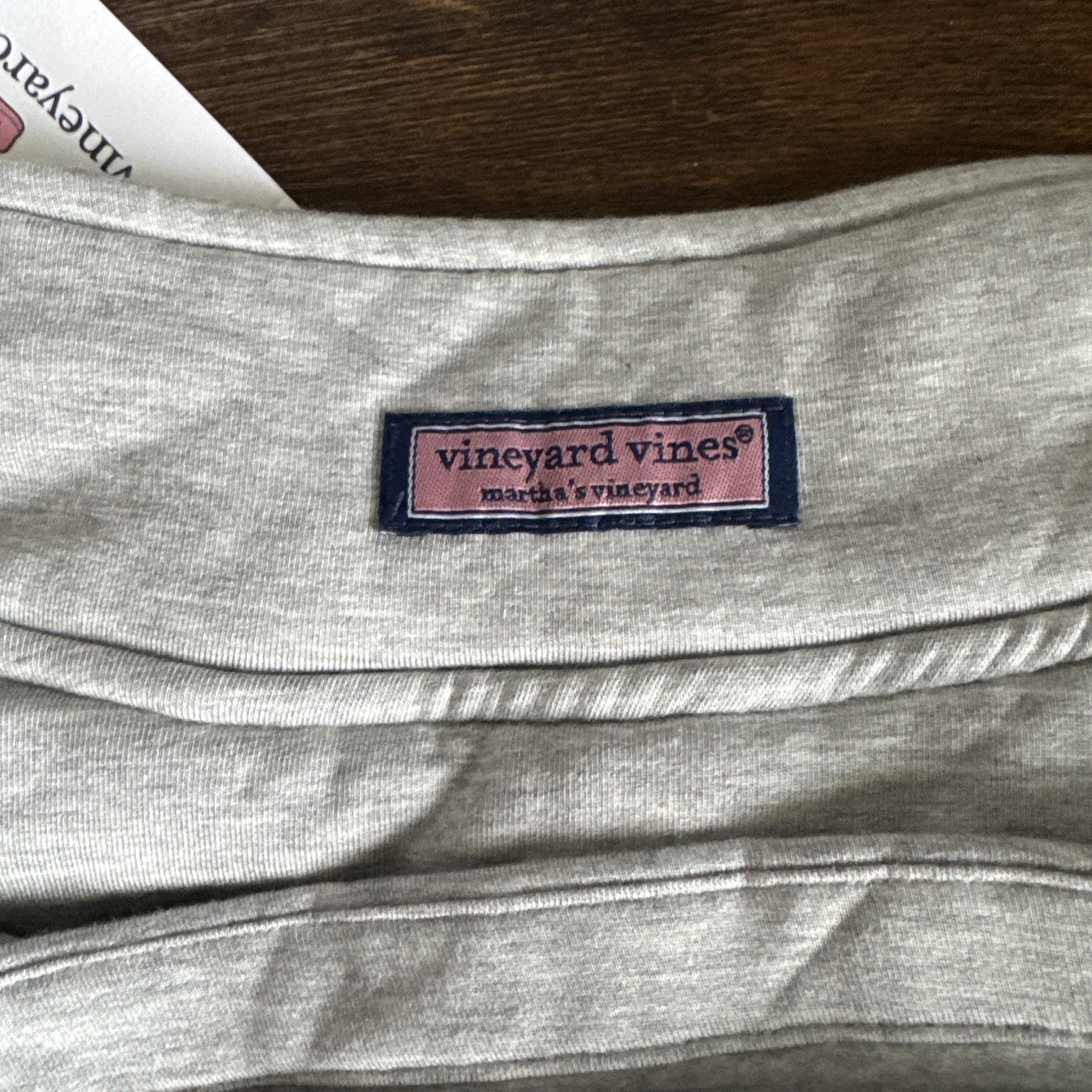 Vineyard Vines Womens Dreamcloth Soft Shep Shirt Gray 1/4 Zip Pullover Sz M NWT