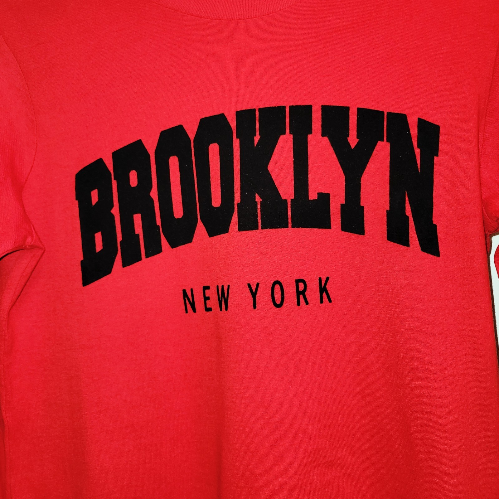 NWOT On Fire Woman’s – L/S Brooklyn Graphic Tee – Red – L