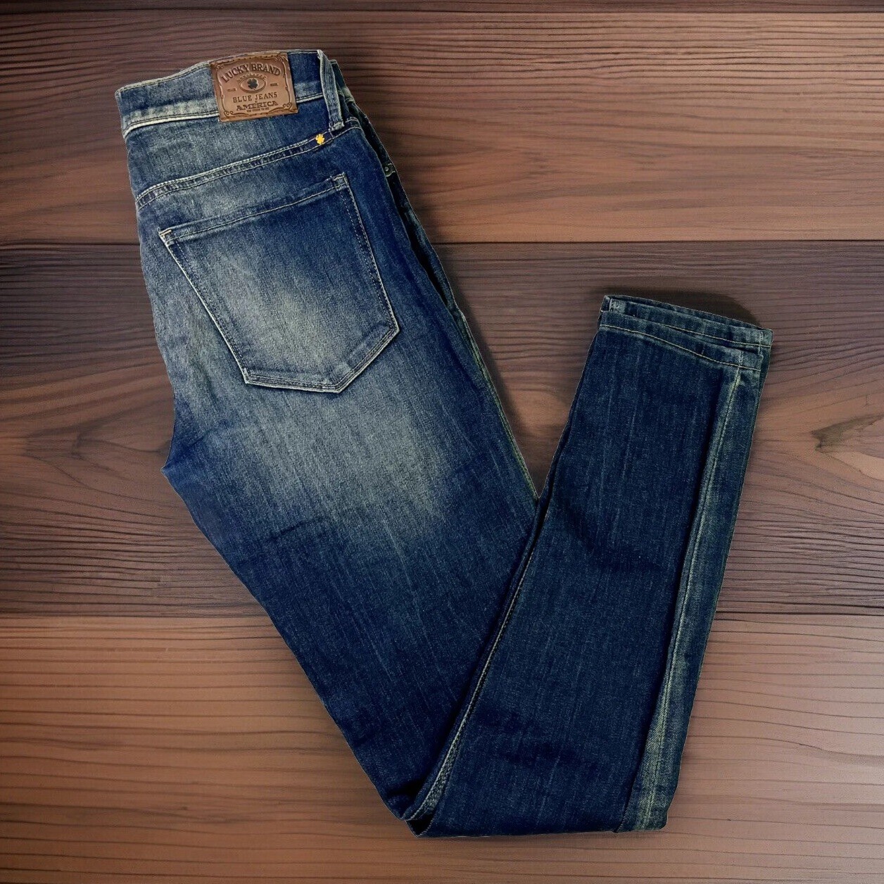 Lucky Brand Brooke Legging Jeans Women’s 2/26 Denim 27×38.5-Measured
