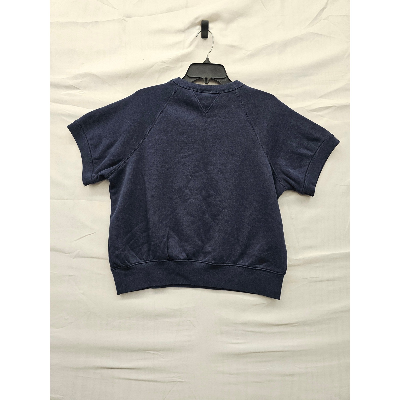 Champion Womens Pullover Sweatshirt Blue Cotton Blend Athletic Size Small
