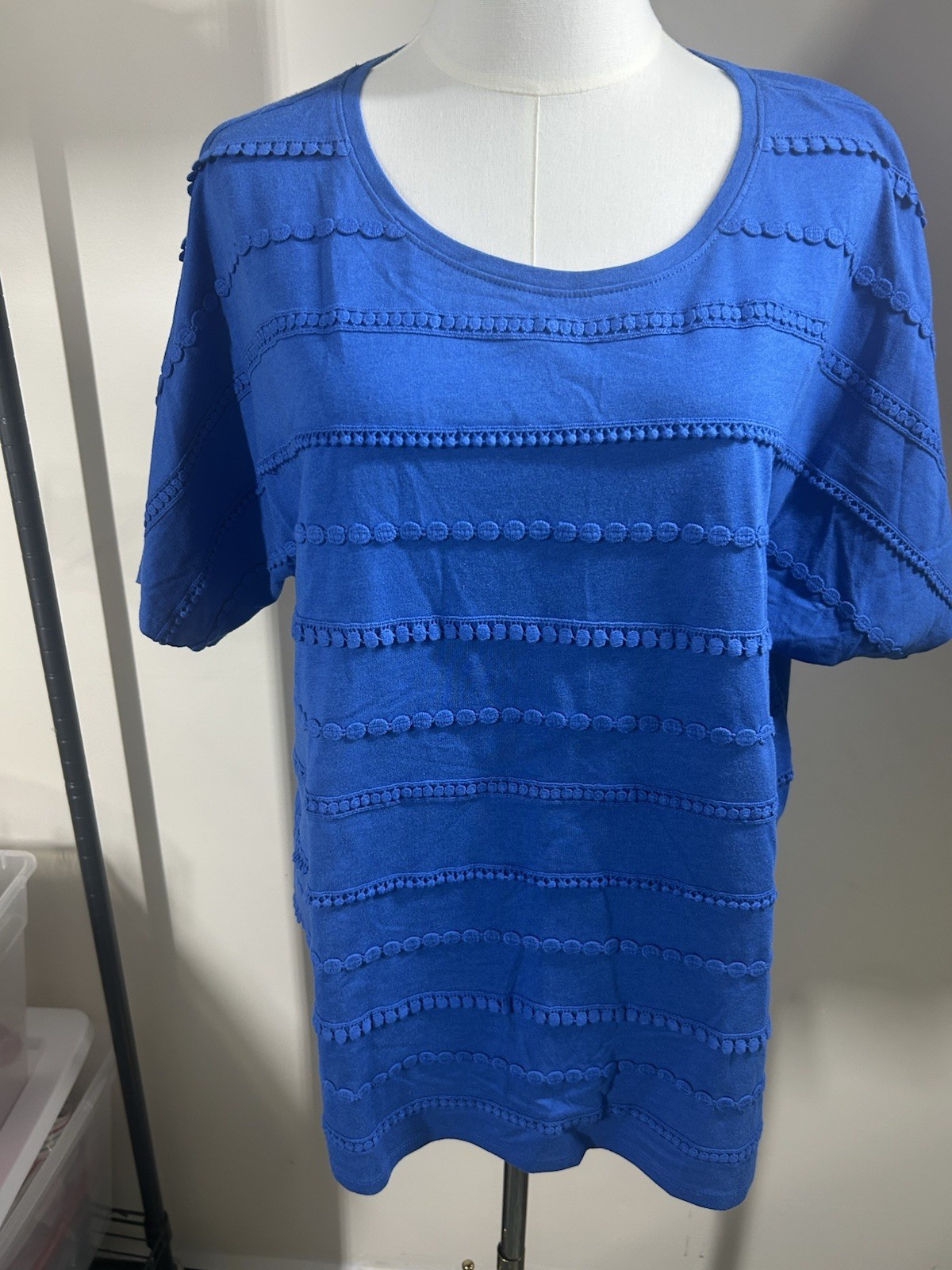 Chico’s Women”s Top Size 2XL Royal Blue