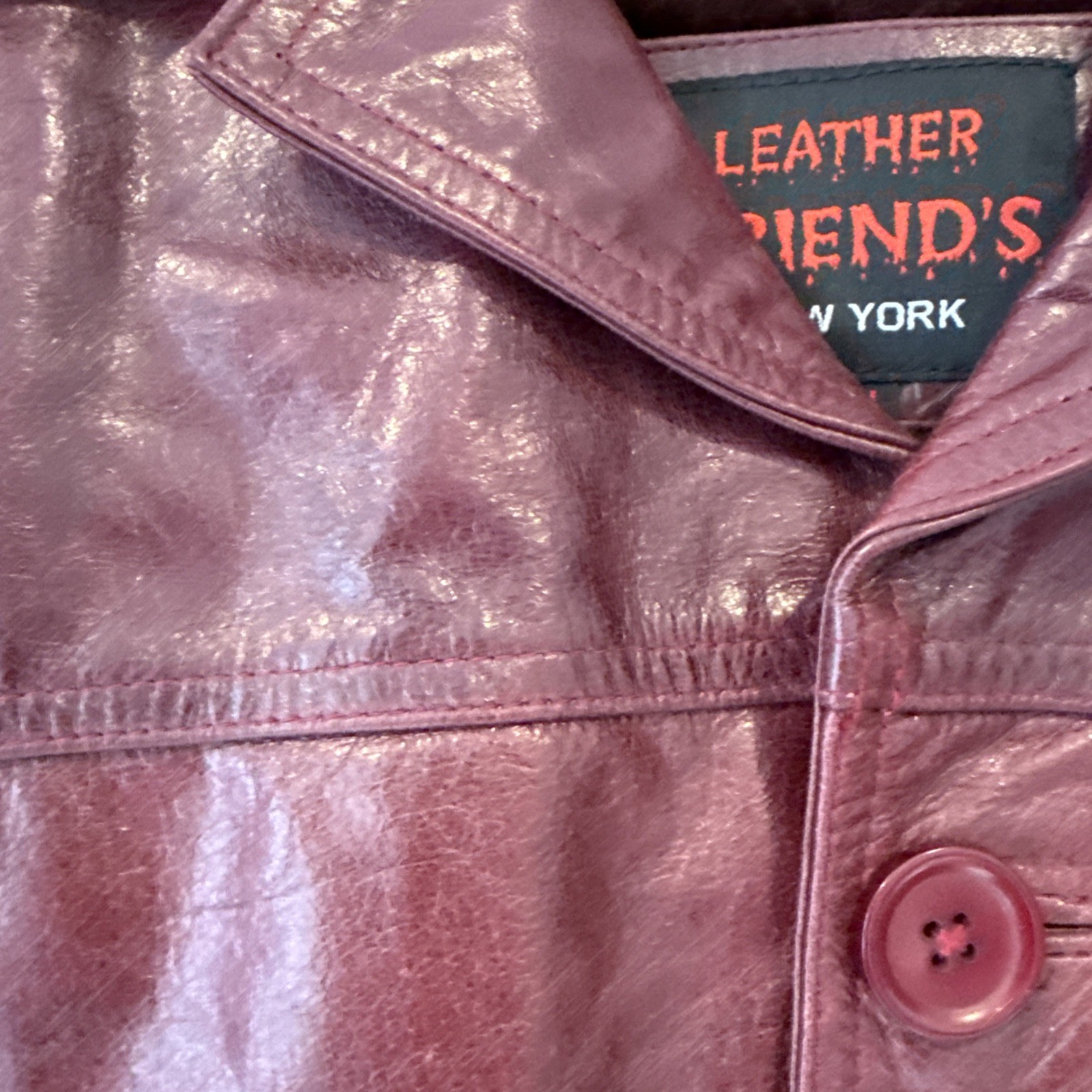 NEW Pakistan Dark Red Leather Blazer Jacket 5XL Blazer Friends New York Zip-Out