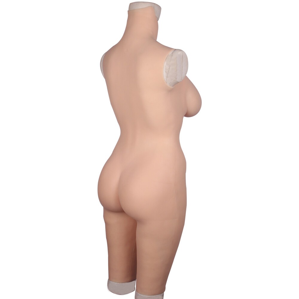 Transgender Crossdresser Silicone Suit – D-Cup Breast Forms Full Body Wear