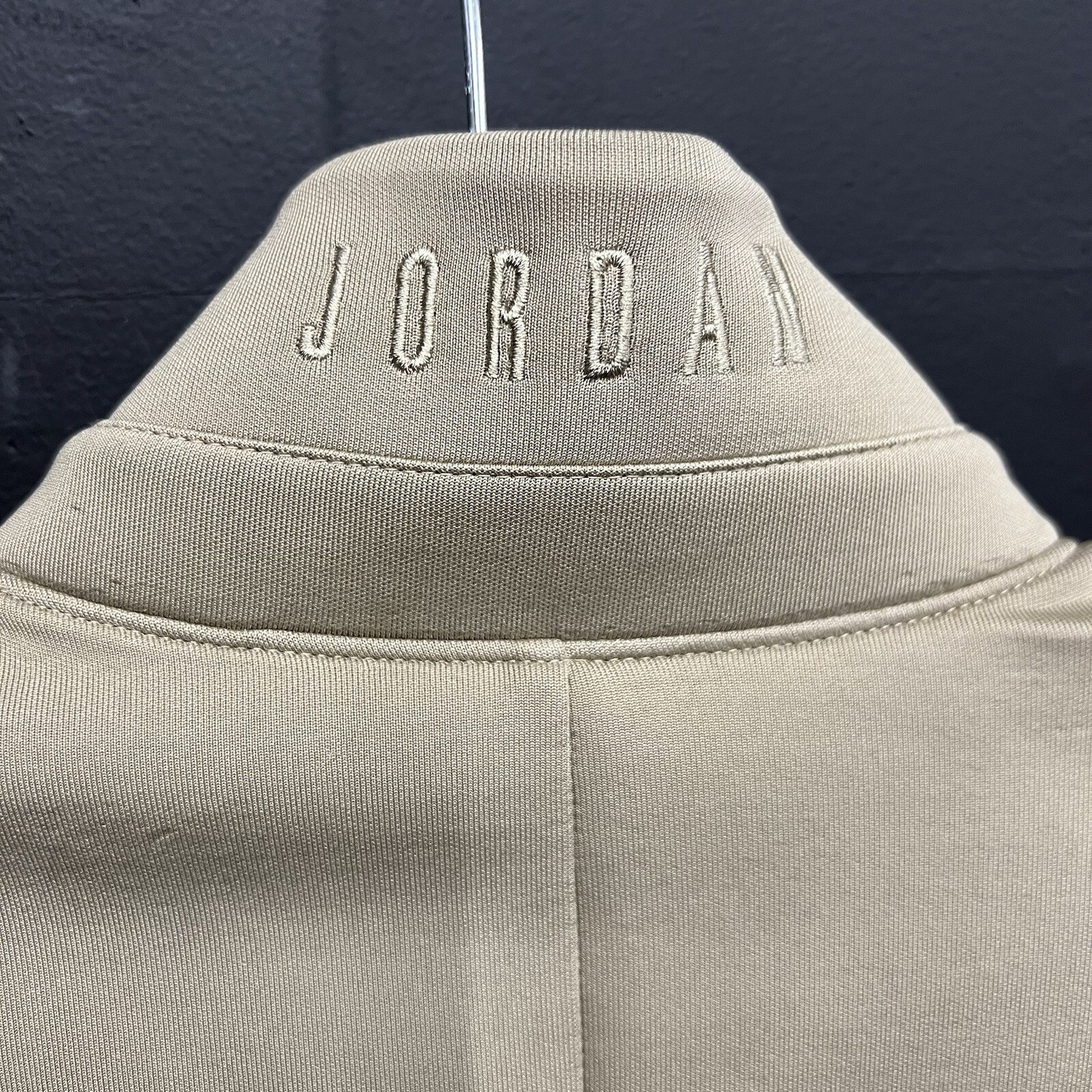 Jordan Classic Suit Jacket Size Small Womens Khaki Thunder Grey Brown $120