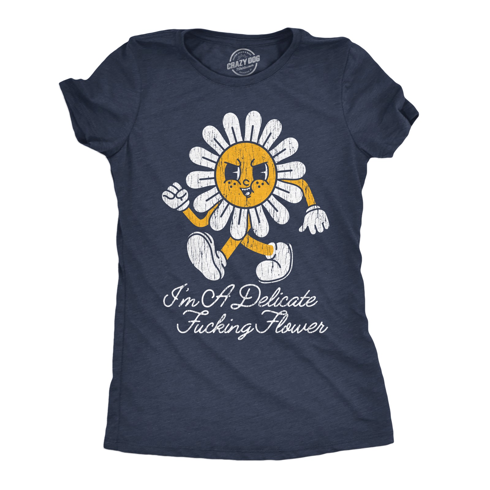 Womens Funny T Shirts Im A Delicate Flower Graphic Tee for Ladies