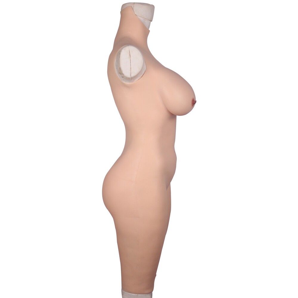 Transgender Crossdresser Silicone Suit – D-Cup Breast Forms Full Body Wear