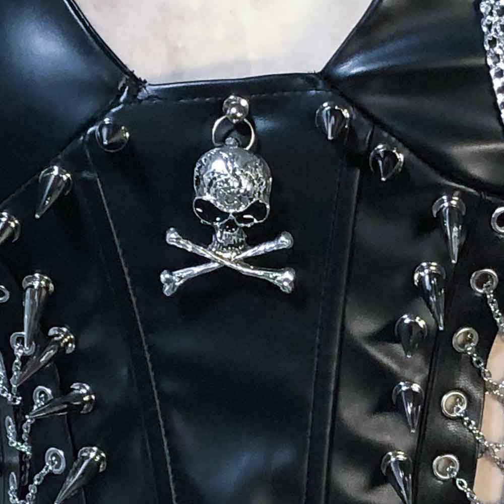 Goth Tops Gothic Tank Spiked Emo Clothing Cyber Y2K Grunge Punk Rock Clothes