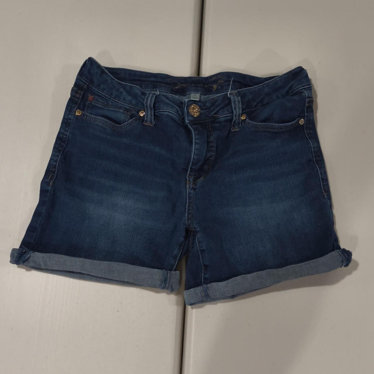 Seven7 blue denim shorts