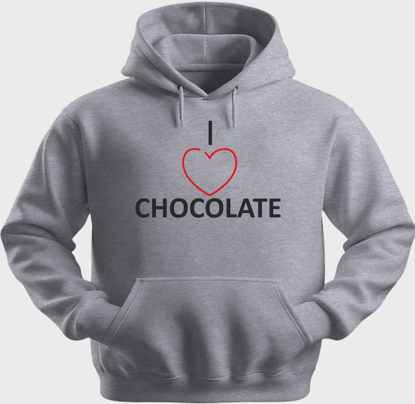 Funny Unisex Hoodie Hooded Sweatshirt Gildan Blend I Love Chocolate H0434