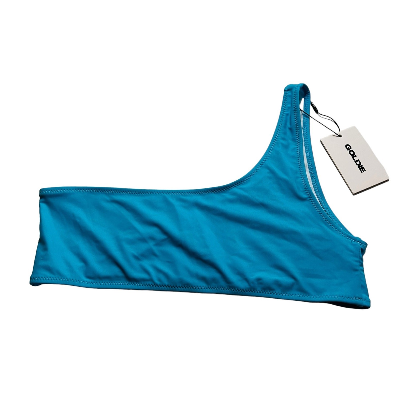 Goldie One Shoulder Swim Top Size L Large NWT