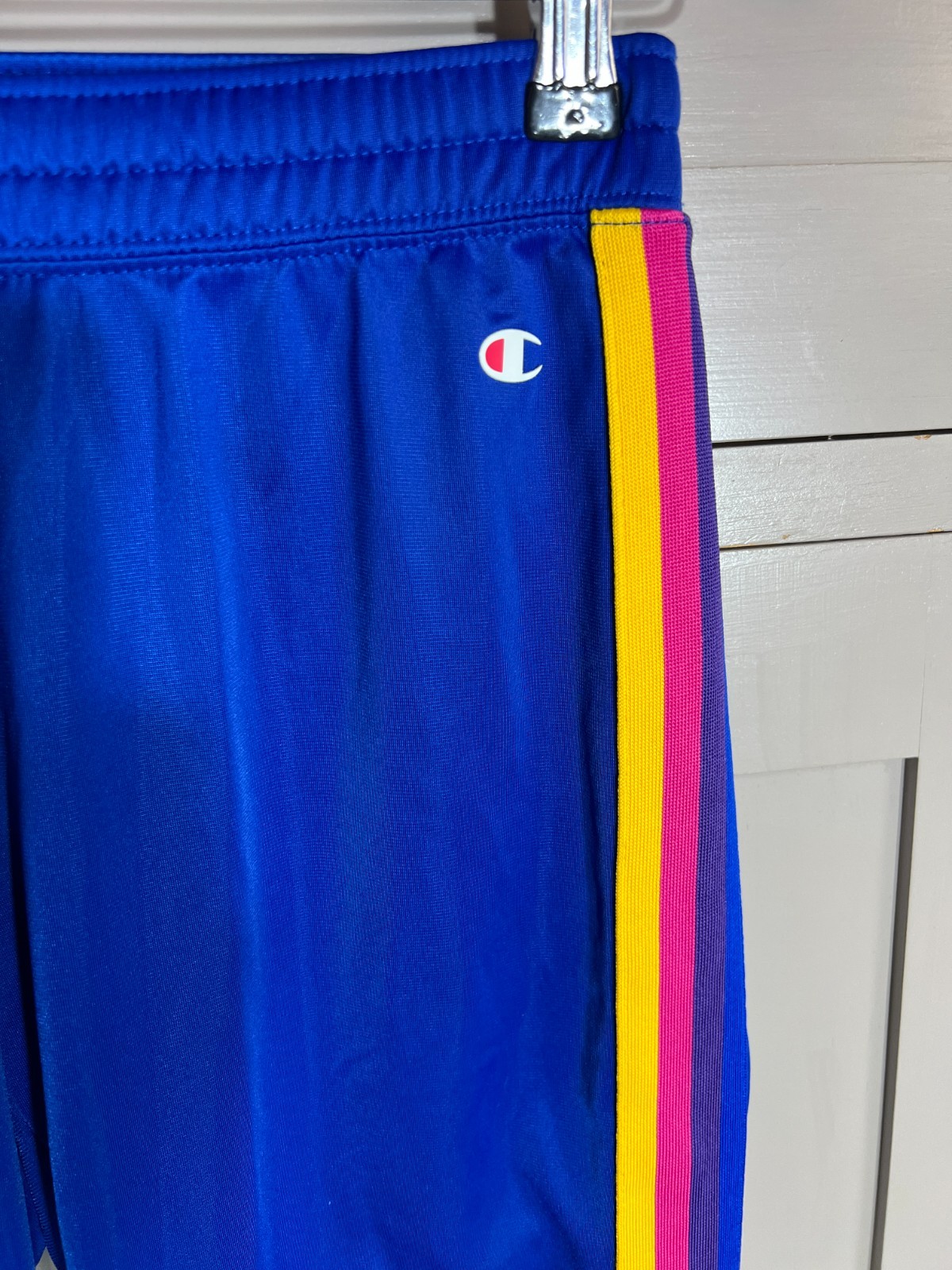 Champion Joggers Rainbow Stripe | Ladies | Blue/Yellow/Pink | XS |