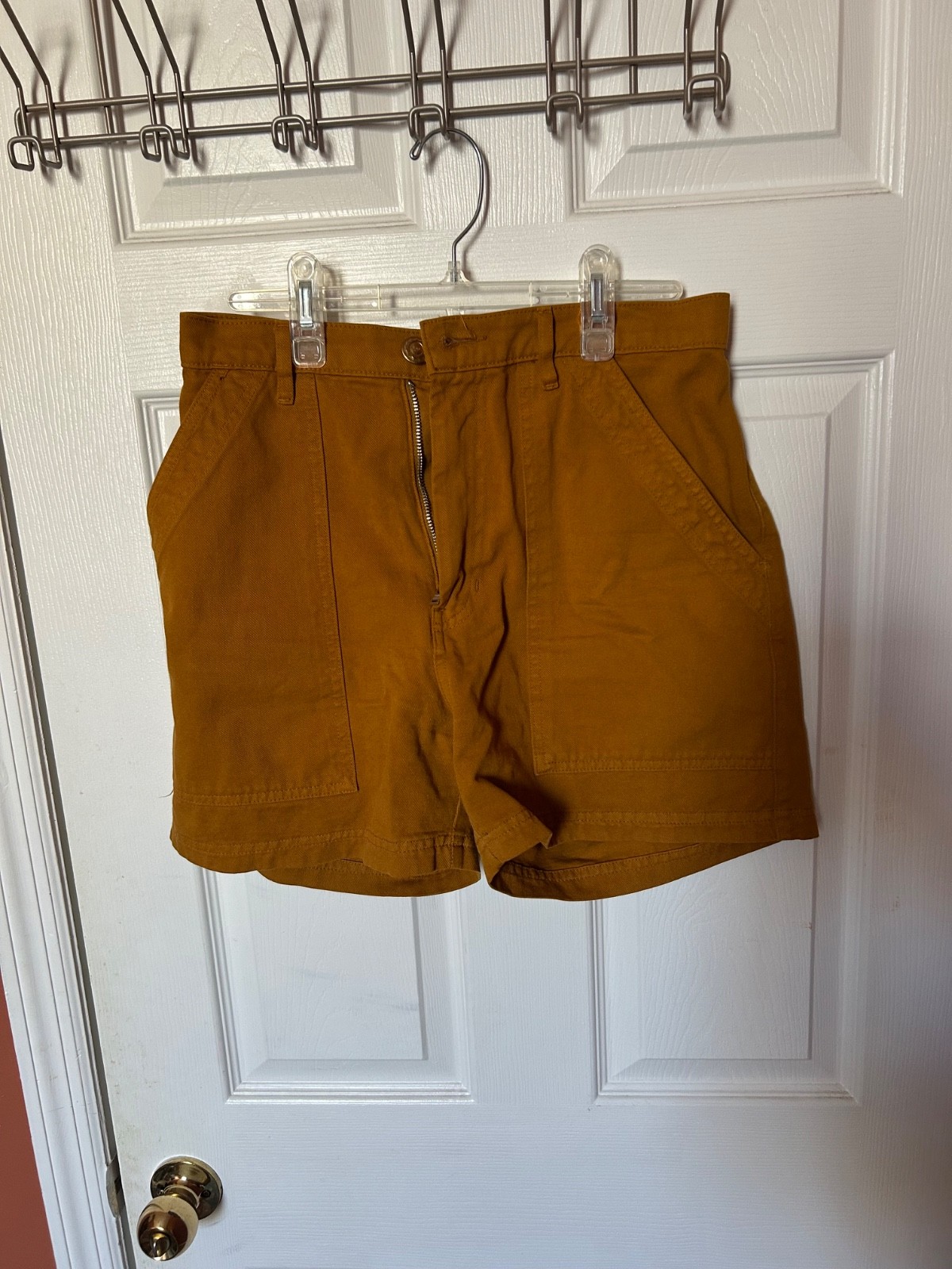 Bug Bud Press Work Shorts, Mustard, S