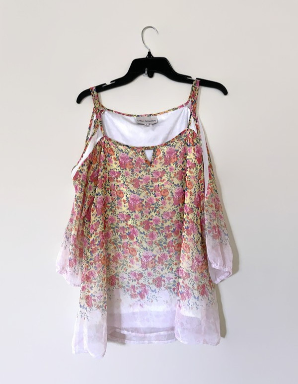 Urban collection. Floral tank top, lightweight blouse