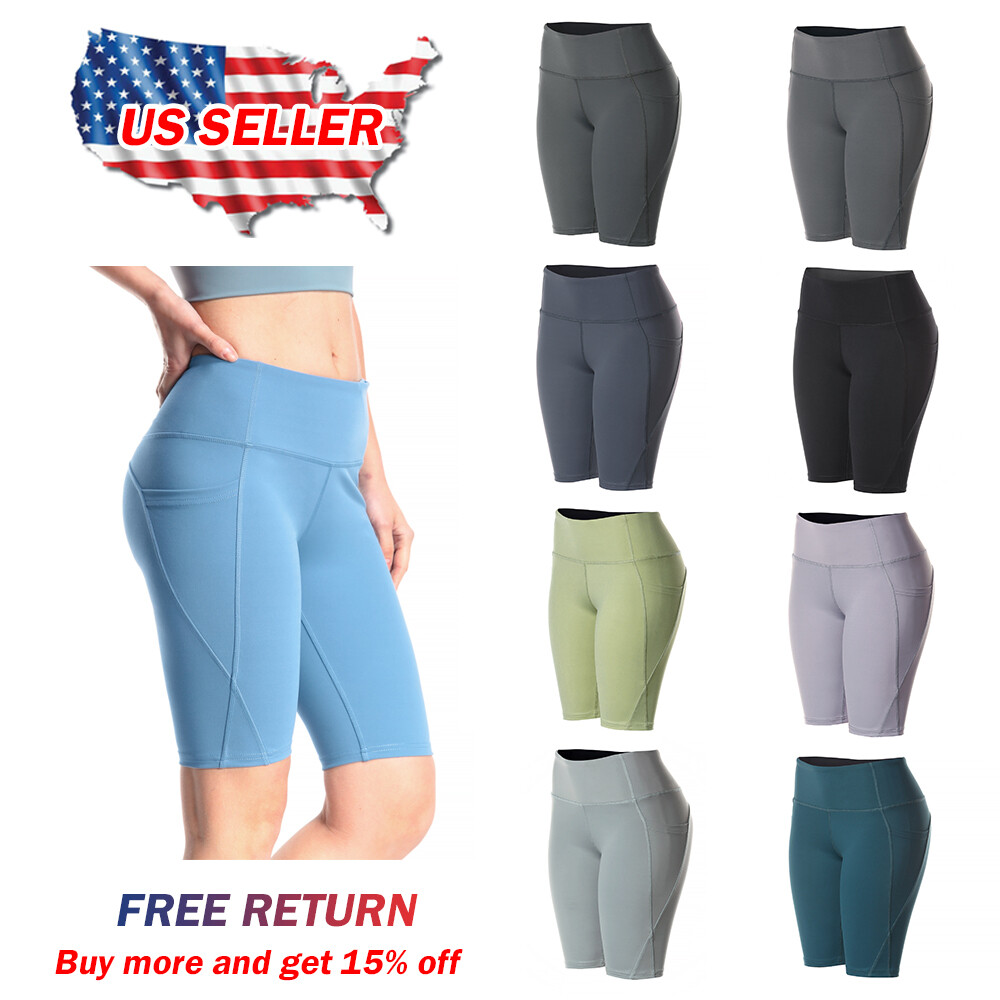 Shorts for Women Bike Yoga Gym Athletic Workout Volleyball Dance Tight Leggings