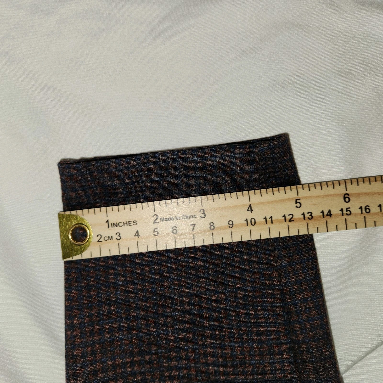 J Jill Brown Check Plaid Ponte Leggings Size L Pull On Elastic Waist Pants
