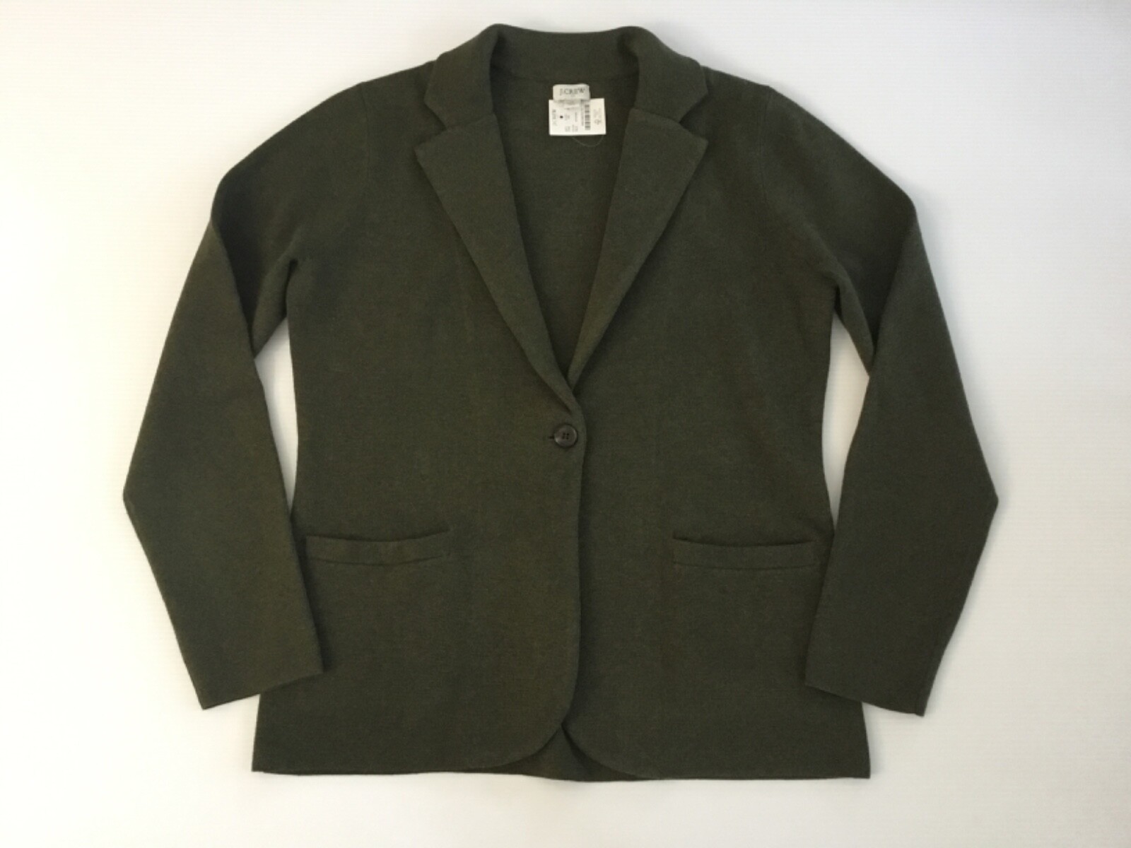 J.Crew Factory NWT Schoolboy Sweater-Blazer In Heather Loden Size: S M L XL XXL