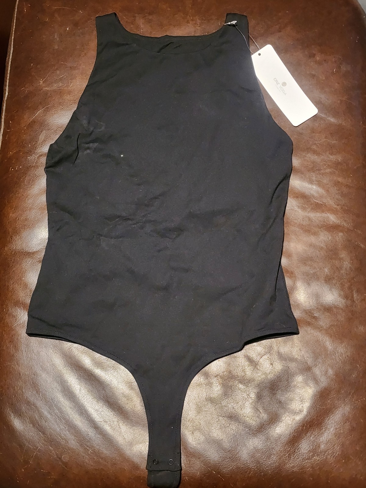 Crz Yoga Bodysuit Tank Black