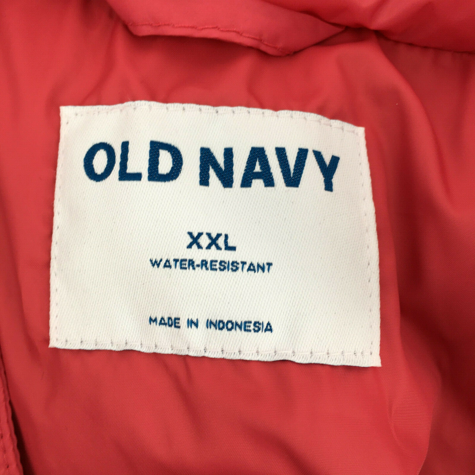 OLD NAVY Womens Water-Resistant Frost Free Short Puffer Coral Pink Jacket XXL