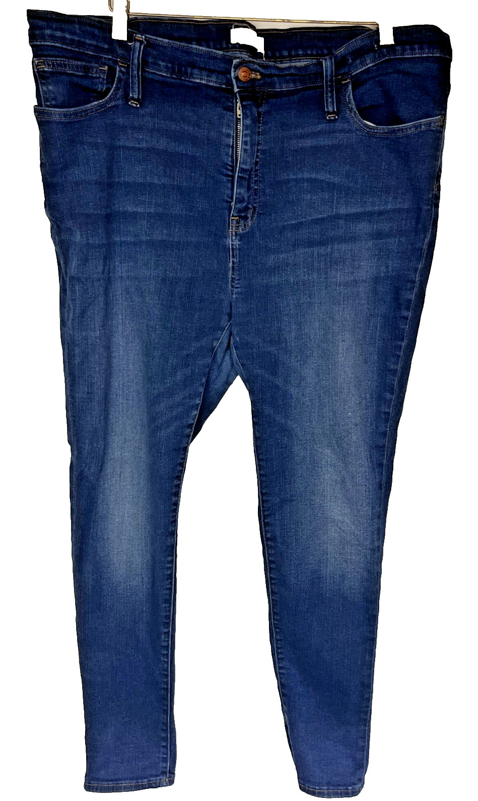 Madewell 10.5 Inch Mid Rise Skinny Jeans Womens 35 Dark Wash Stretch Denim