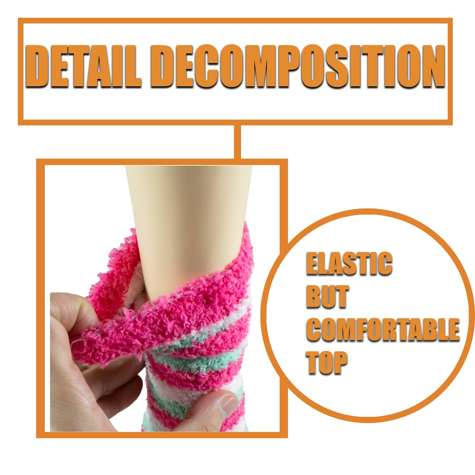 6 Pairs Women Super Soft Winter Cozzy Fuzzy Warm Non-Skid Slipper Socks 9-11