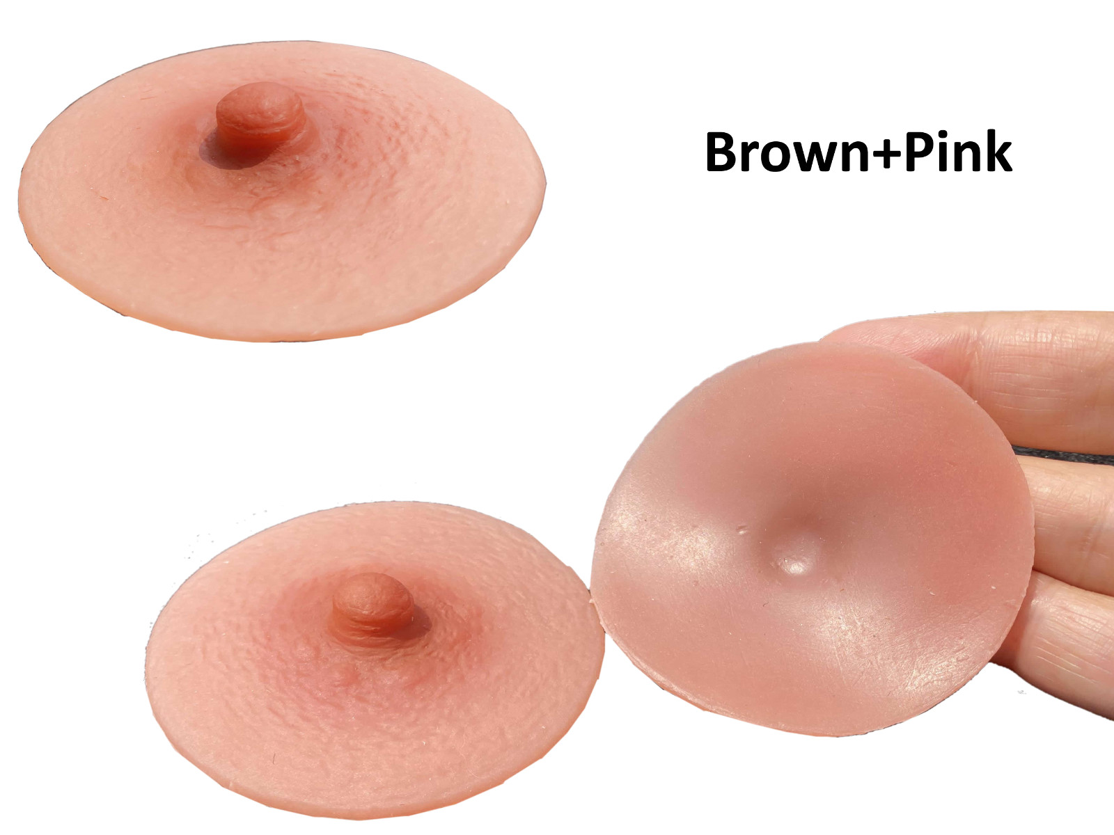 BIMEI Silicone Nipple Prosthetic Reusable for Breast Form Transgender Drag Queen