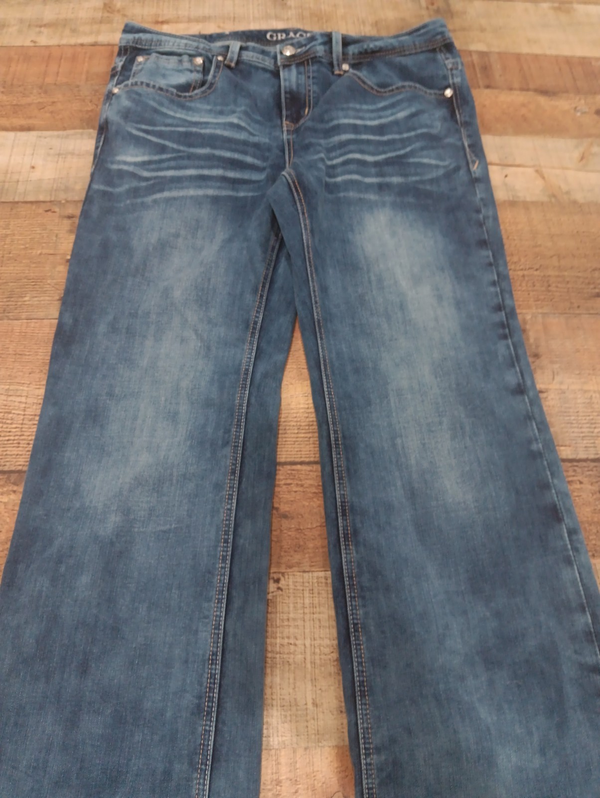 Grace in LA P-Boot Cut Jean Sz 14 Imprinted Back pocket 2793