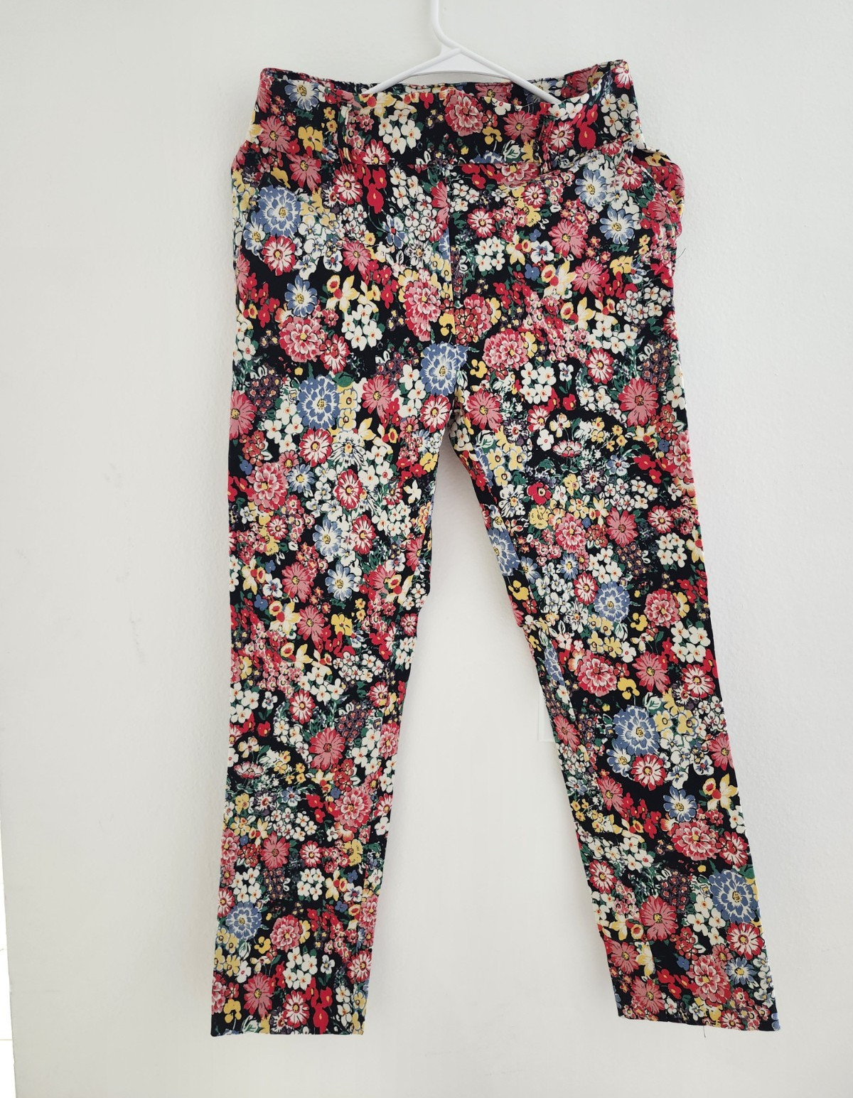Jules & Leopold Petite S Multicolor Floral Ankle Leggings Mid Rise Stretch