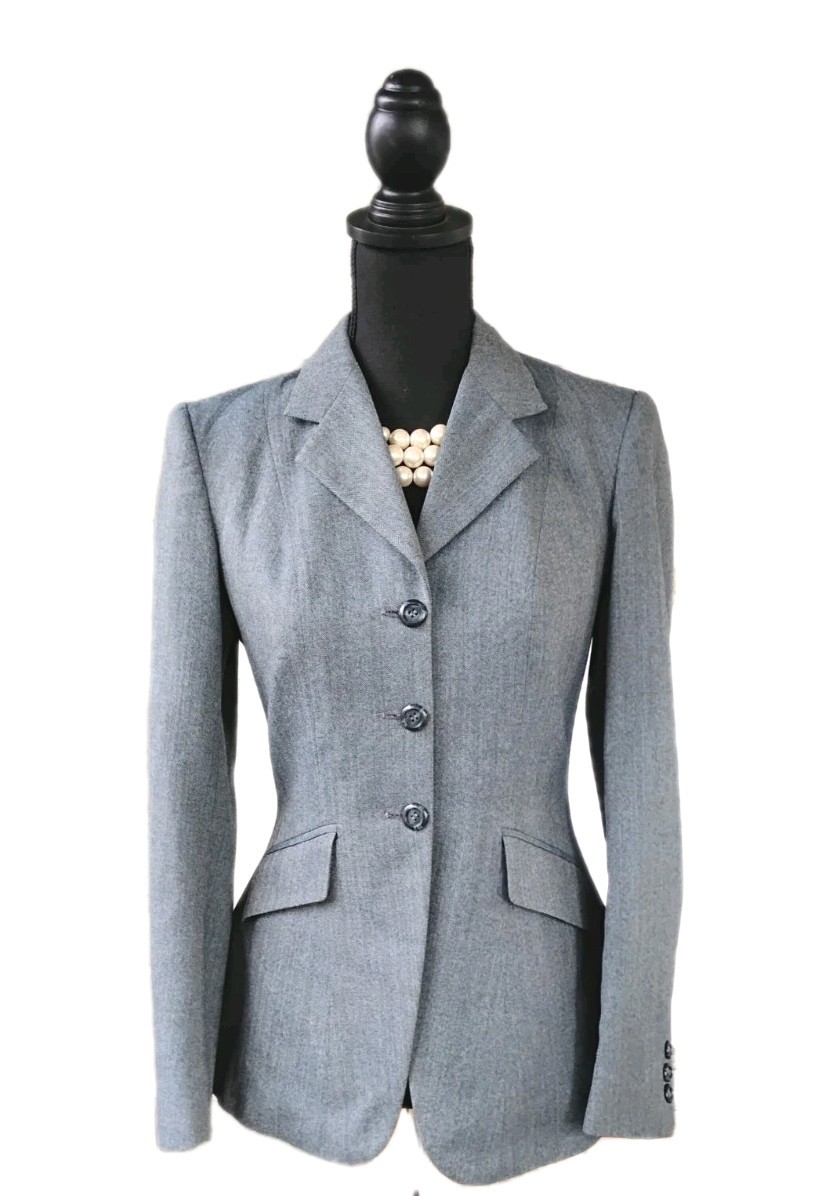The Tailored Sportsman Vintage English Riding Suit Jacket S Gray Equestrian 2 4