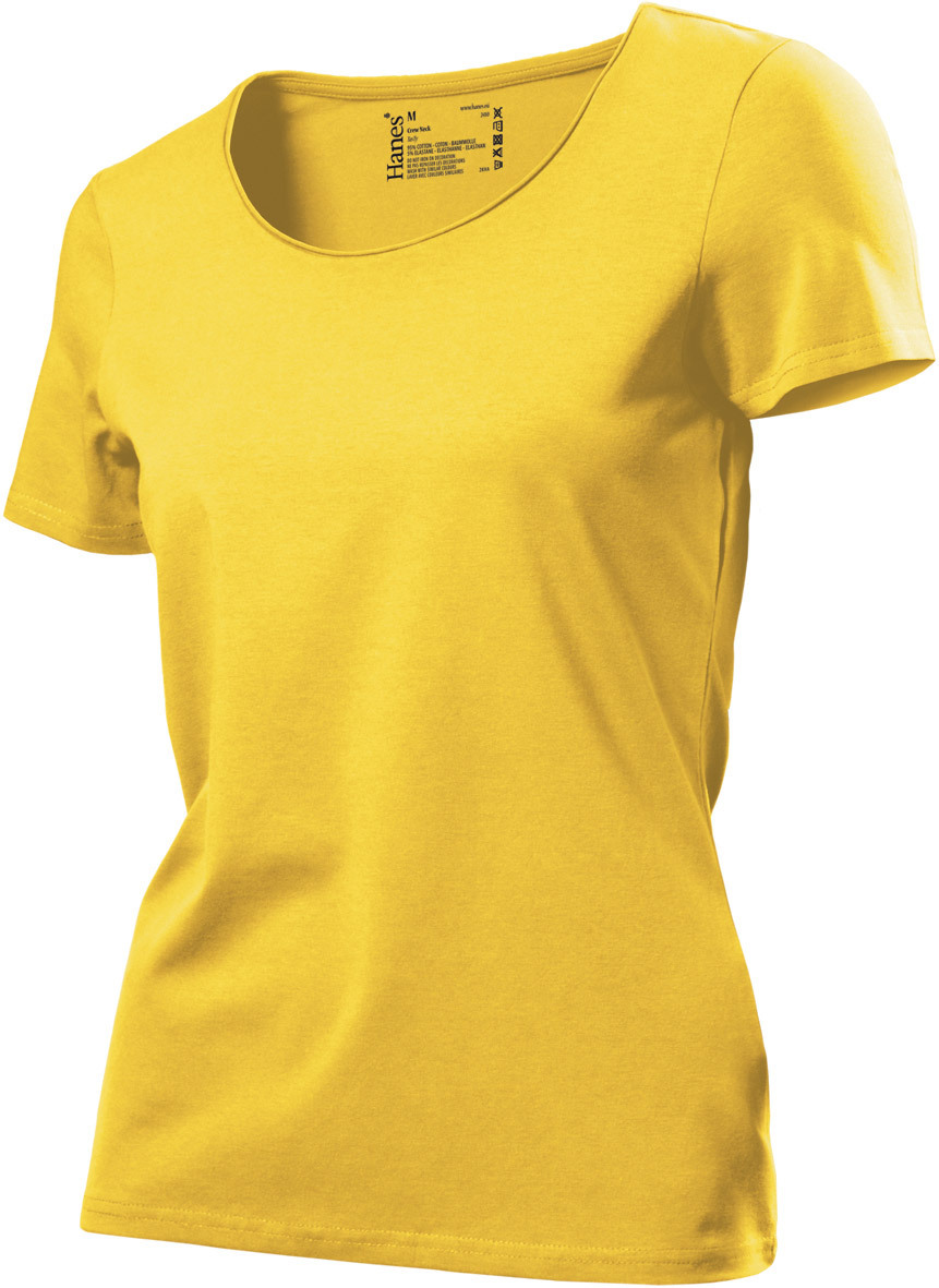 Hanes Womens Ladies Womans TasTy Silky Feel Plain Cotton Tee T-Shirt Tshirt