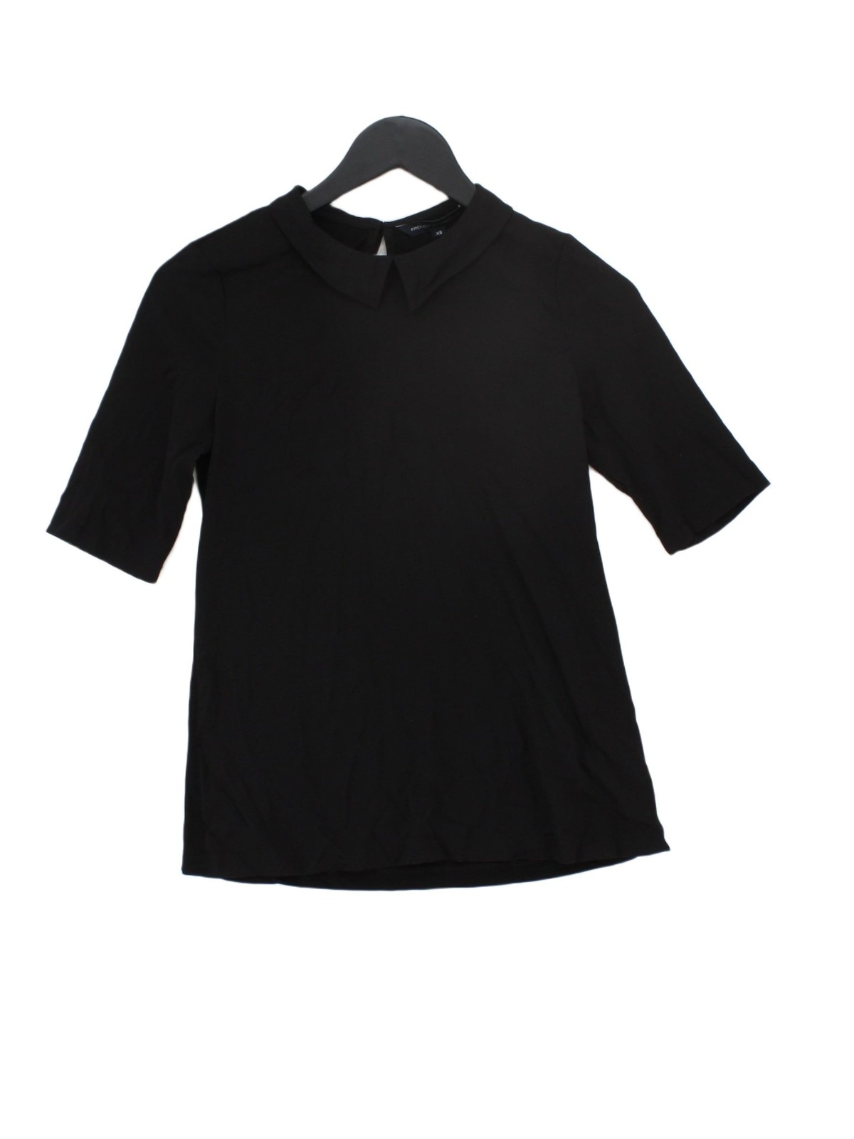 French Connection Women’s Blouse XS Black 100% Polyester Basic