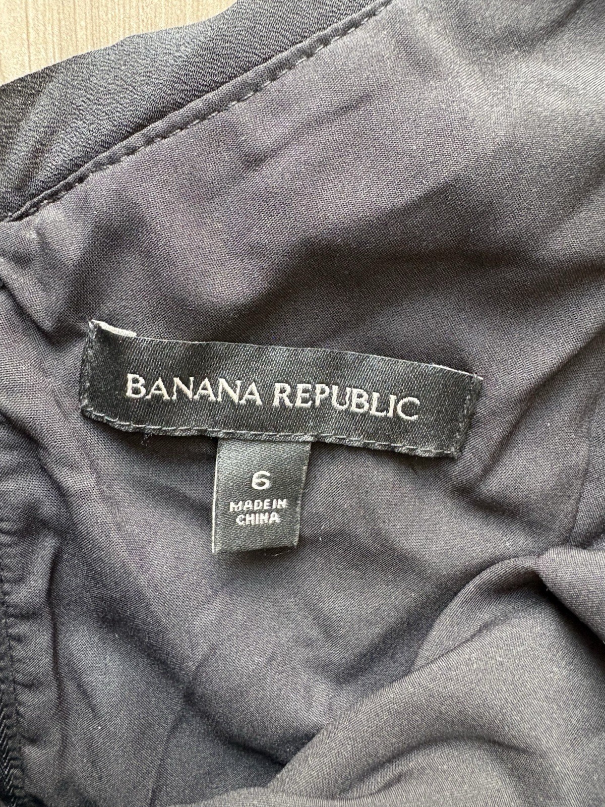 Banana Republic pleated black midi Dress Size 6