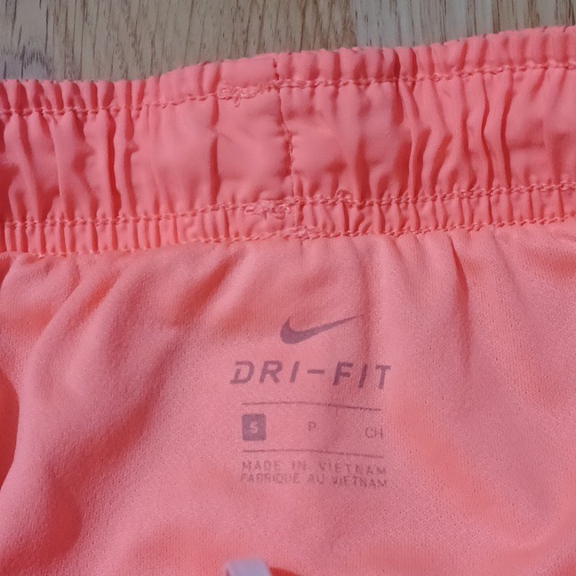 Nike Dri-FIT womens Orange Shorts Size S #178
