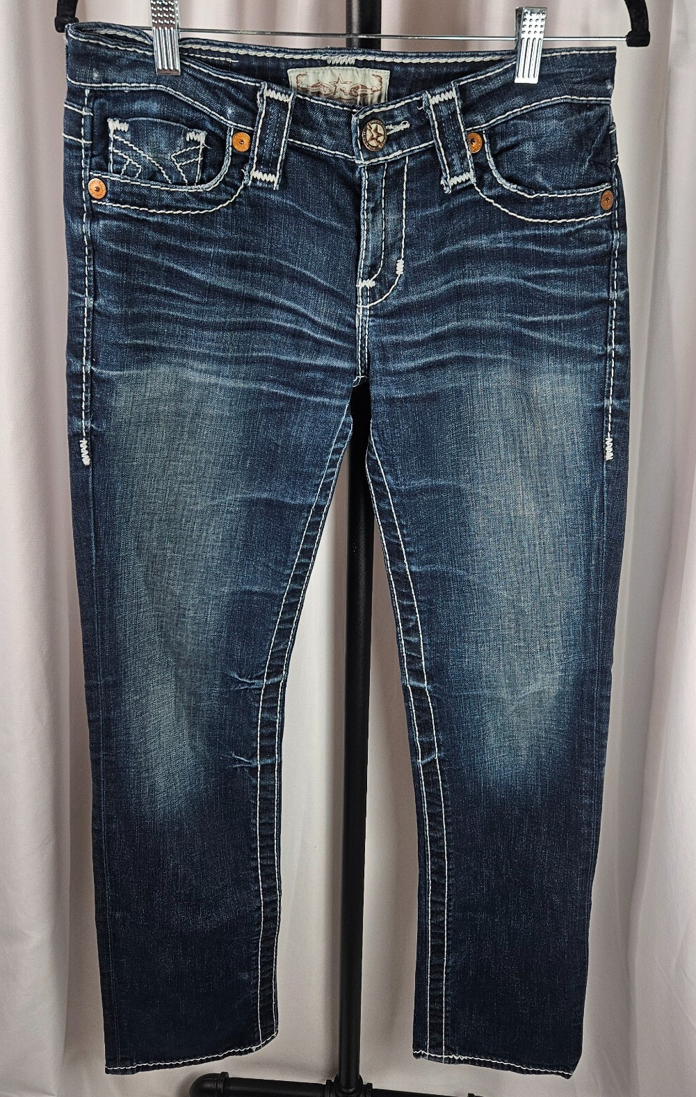 Big Star Jeans Womens Size 26R Dark Wash Nina Mid Rise Straight Inseam 31 inches