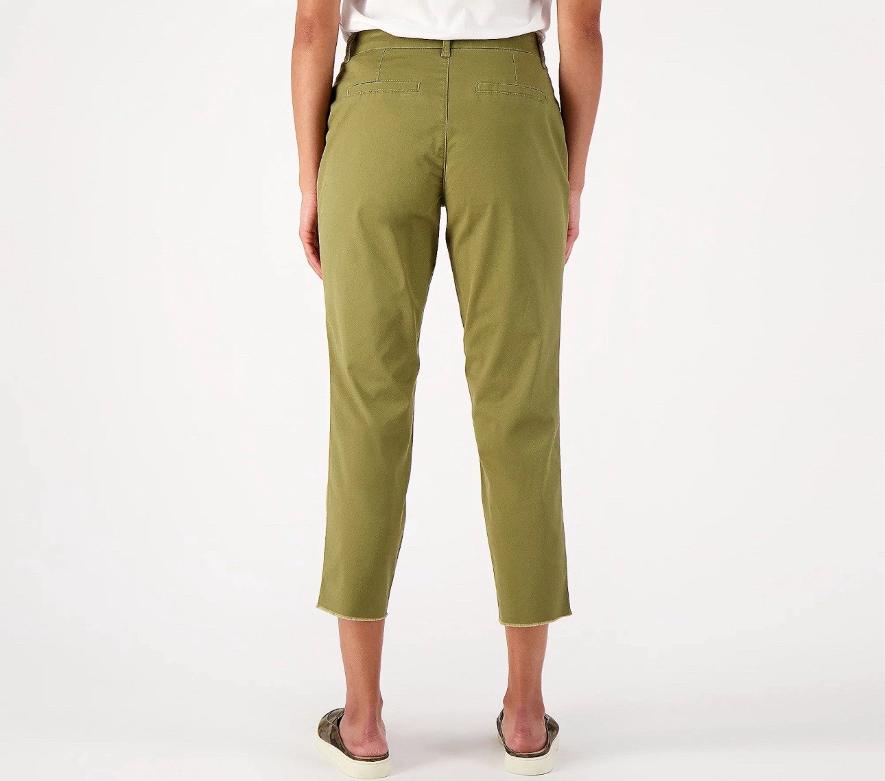 Laurie Felt Lightweight Chino Pants Size 10 Martini Olive A600878 New