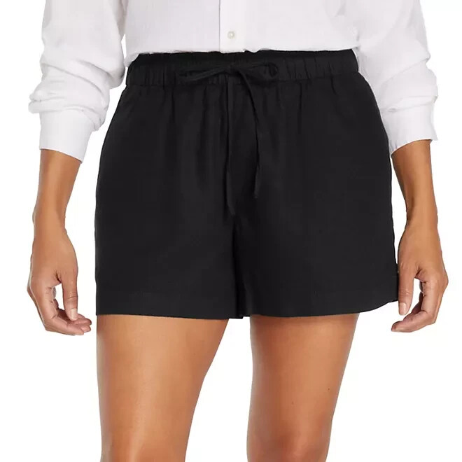 Gap Women’s Linen Short Size L Black